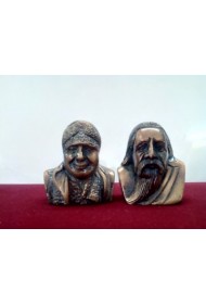 The Mother & Sri Aurobindo Bust 2"(set)