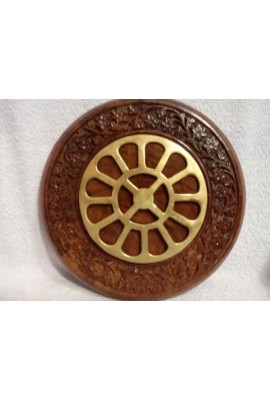 Round Carved Frame with Mother's Symbol-12"