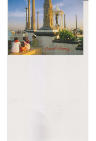 Post Card - 029 (The Gandhi Statue a Promenade Beach, Puducherry)