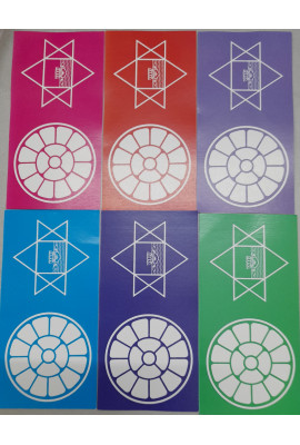 Colour Symbol Sticker - 2"X4" (set of 6 stickers )