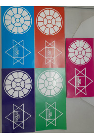 Colour Symbol Sticker - 4"X 8" (set of 5 stickers)