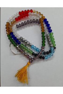 Crystal Mala (Diamond Cut) - Navgraha beads