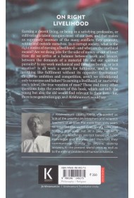 On Right Livelihood - J Krishrnamurti